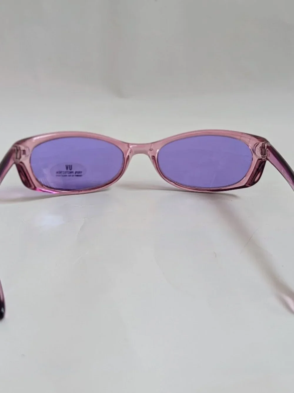 NWT TruVintage Sports Wrap crystal frame w/purple polycarbonate lens sunglasses